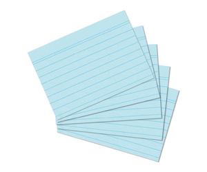 Herlitz 1150507 Index Card A5 Pack of 100 Blue