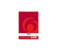 Herlitz 1196344 Spiral Notebook A6, 50 Sheets, Pack of 4 A7