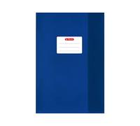 Herlitz 25 x A5 Dark Blue Embossed Raffia Texture Notebook Covers