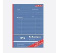 Herlitz 305 Carbonless Invoice Book A5 2 x 40 Sheets