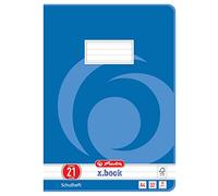 Herlitz 340216 Book A4 32 Sheets Line Style 21 Pack of 65 Sheets FSC Mixed Pack of 5