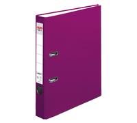 Herlitz 50011865 with Slip-in Spine Label Lever Arch File, A4, 5 cm, Purple Whit