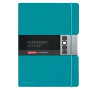 Herlitz 50015986 Notebook Flex, Polypropylene, 2 x 40 Sheets, A4, Caribbean Teal