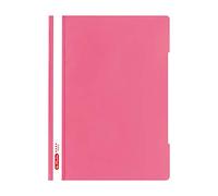 Herlitz 50016211 Indonesian Quality with Clear Front Cover A4 Clear View Report Folder Polypropylene Pack of 10 Pink