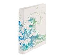 Herlitz 50033416 maX.file Ring Binder, A4, 2-Ring Mechanism, Motif: GREENline Wave, 1 Piece