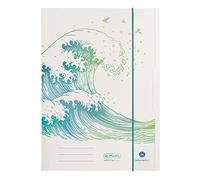 Herlitz 50033928 Portfolio Folder A4, Motif: GREENline Wave, 1 Piece