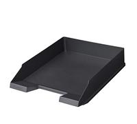 herlitz 50033942 Classic Filing Basket, A4-C4, Recycled Plastic with Blue Angel Certificate, Anthracite, Pack of 5