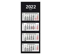 Herlitz 50036035 4 Month Wall Calendar 2022, 33 x 87.5 cm, Pack of 1