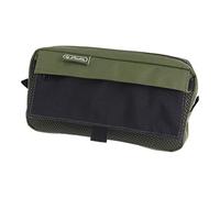 Herlitz 50039012 Pencil Case with 2 Outer Pockets, Olive/Black, Olive/Black