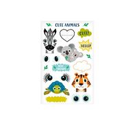herlitz 50040278 Cute Animals Self-Adhesive Foil Stickers FSC 10 x 3 Sheets