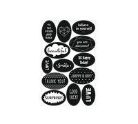 herlitz 50040308 Self-Adhesive Decorative Stickers Just Black FSC 10 x 3 Sheets