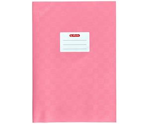 Herlitz 5204011, Book Cover A4, Raffia Fabric, Pack of 25 Yellow a4 Pink