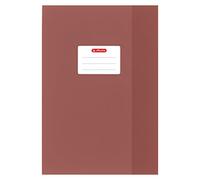 Herlitz 5204086 Book Cover A4, geprägt (Bast), PP, Brown