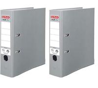 Herlitz 5480306 Lever Arch File A4 8 cm Grey (Pack of 2)