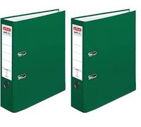 Herlitz 5480306 Lever Arch File A4 8 cm Grün (Pack of 2)