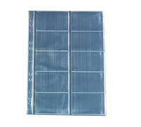 Herlitz 5894209 Business Card Case A4 with 10 Compartments, Clear, Pack of 10