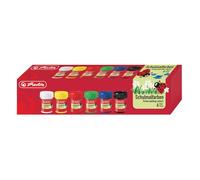 Herlitz 8643025 School Paint, 6 Colours, 25 ml Each School Paints. Schulmalfarben
