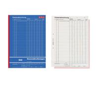 Herlitz 882415 Abrechnungs Book A4 Card 502, 2X 50 Sheets Blue