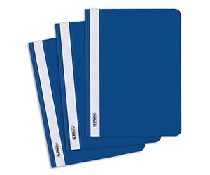 Herlitz 975433 A4 File Folder, Made from Polypropylene, with a Transparent Front Cover - red (Pack of 10) a5 Blue