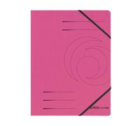 Herlitz A4 Colorspan Elastic Folder - Fuchsia (5 Pieces) 5 Fuchsia