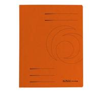 Herlitz A4 Colorspan Flat File - Orange (10 Pieces)