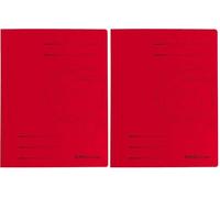 Herlitz A4 Colorspan Flat File - Red (10 Pieces) (Pack of 2)