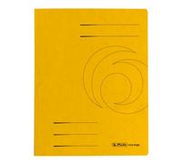 Herlitz A4 Colorspan Flat File - Yellow (10 Pieces)