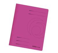 Herlitz A4 Folders Cardboard Folded Intense Pack of 10 Blue,Pink