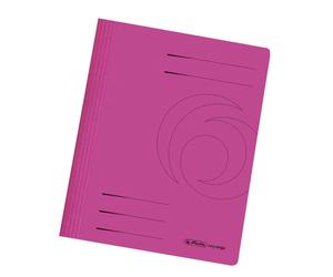 Herlitz A4 Folders Cardboard Folded Intense Pack of 10 Blue,Pink