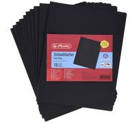 Herlitz A4 Manilla Folded Flat File - Black (Pack of 10)