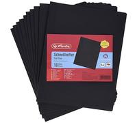 Herlitz A4 Manilla Folded Flat File - Black (Pack of 10)