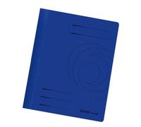 Herlitz A4 Manilla Folded Flat File - Dark Blue (Pack of 10)