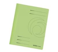 Herlitz A4 Manilla Folded Flat File - LightGreen (Pack of 10)