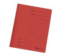Herlitz A4 Manilla Folded Flat File - Red (Pack of 10)