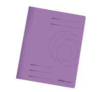 Herlitz A4 Manilla Folded Flat File - Violet (Pack of 10)
