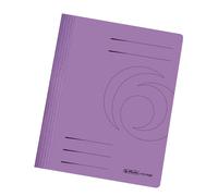 Herlitz A4 Manilla Folded Flat File - Violet (Pack of 10) Purple 10