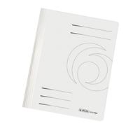 Herlitz A4 Manilla Folded Flat File - White (Pack of 10)