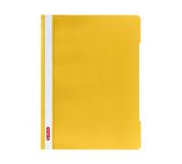 Herlitz A4 Paper Flat File - Yellow (Pack of 10)