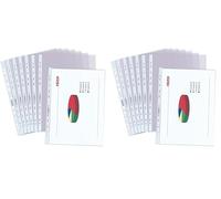 Herlitz A4 Premium Punched Pocket - Clear (50 Pieces) (Pack of 2)