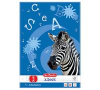 Herlitz A4 Writing Pad (50 Sheets per Pad, Pack of 5)