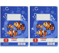 Herlitz A5 Lined Exercise Books Twin Pack 32 Sheets 80gsm With Margin