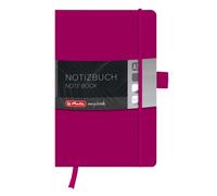 Herlitz A5 Squared My Book Classic Hardcover Notebook with Book Ribbon and Pen Loop - Berry