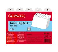 Herlitz A6 A-Z Index Card Register - White