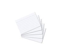 Herlitz A8 Ruled Index Cards - White (Pack of 100)