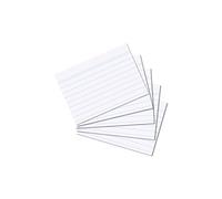Herlitz A8 Ruled Index Cards - White (Pack of 100)