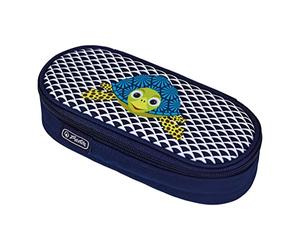 Herlitz Airgo Pencil Case, Blue, White, Cute Animals Turtle