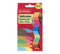 Herlitz Chalk, 12 Pieces in Hanging Pack, Assorted Colours 12 Stück Coloured