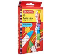 Herlitz Chalk, 12 Pieces in Hanging Pack, Assorted Colours 12 Stück Coloured col