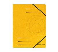 Herlitz Colorspan A4 Elastic Folder - Yellow (5 Pieces)
