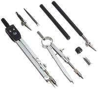 Herlitz Compass Set - Black (7 Pieces) Zirkel